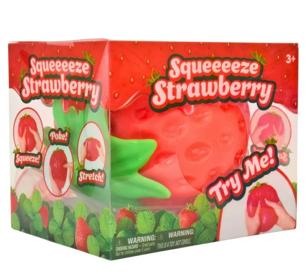 Squishy Large Strawberry, For Stress Relief, ADHD Toy