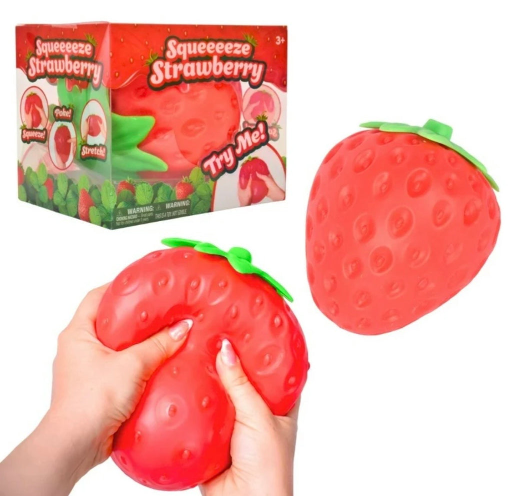 Squishy Large Strawberry, For Stress Relief, ADHD Toy
