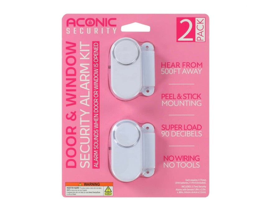 Door & Window Security Alarm Kit, 2pc