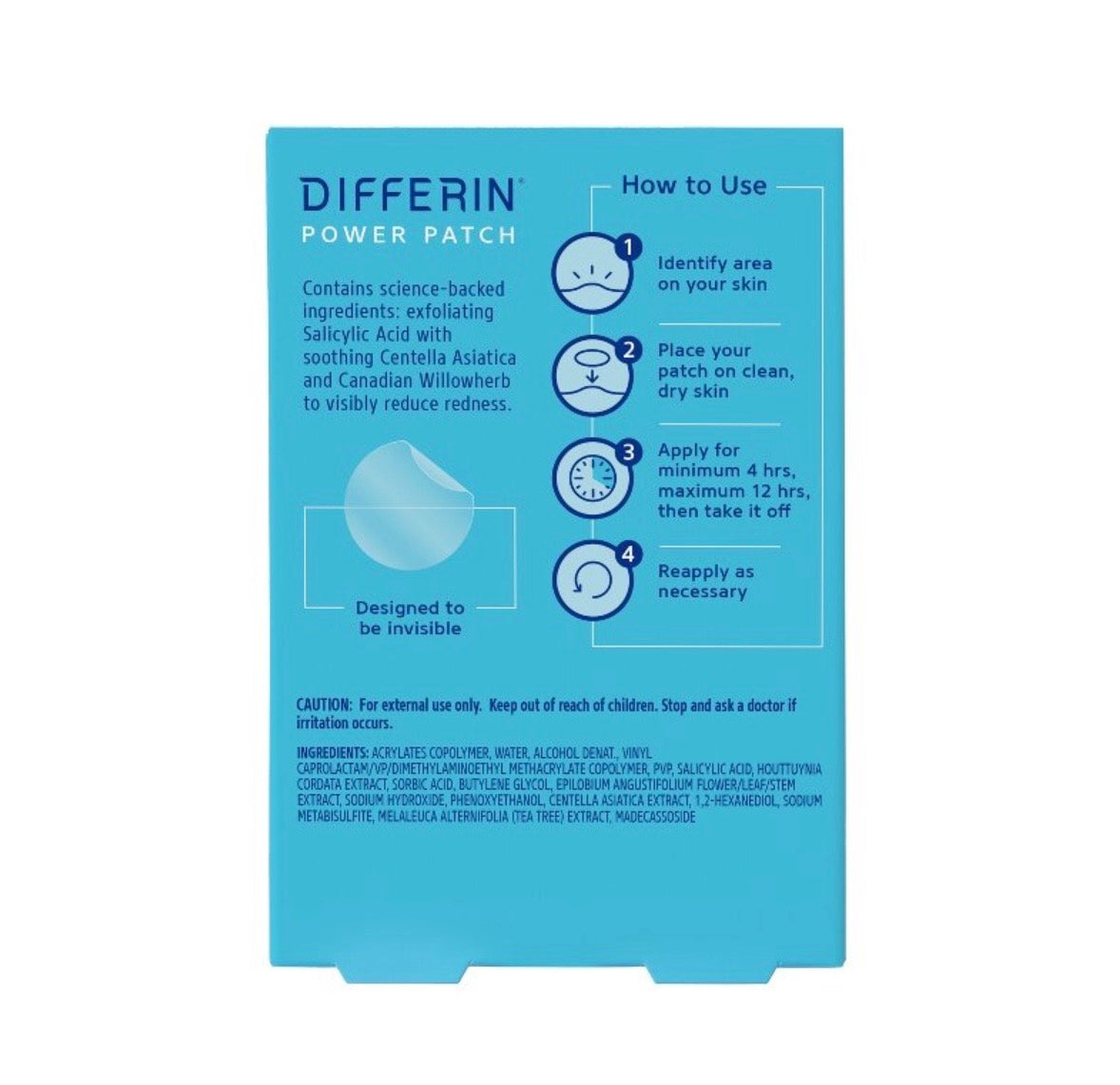 Differin Fast Fix Salicylic Acid Pimple Patches for Emerging Acne